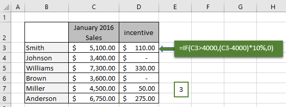 Excel: the IF Function | Enter formulas on the function arguments