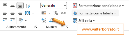 FORMATO NUMERICO PERSONALIZZATO: accedere alla finestra di dialogo Formato celle