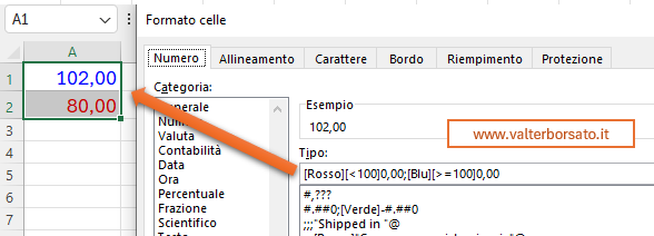 FORMATO NUMERICO PERSONALIZZATO: Applicare formati numerici personalizzati sulla base di criteri logici