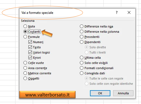 Eliminare tutti i dati da un foglio Excel, mantenendo le formule nelle celle