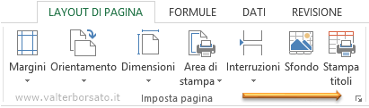 Inserire una intestazione o un piè di pagina nel foglio di lavoro di Excel