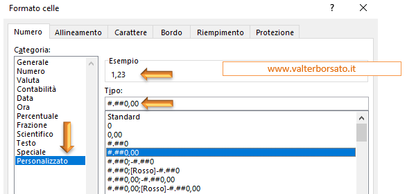 Arrotondare i valori automaticamente con la formattazione numerica